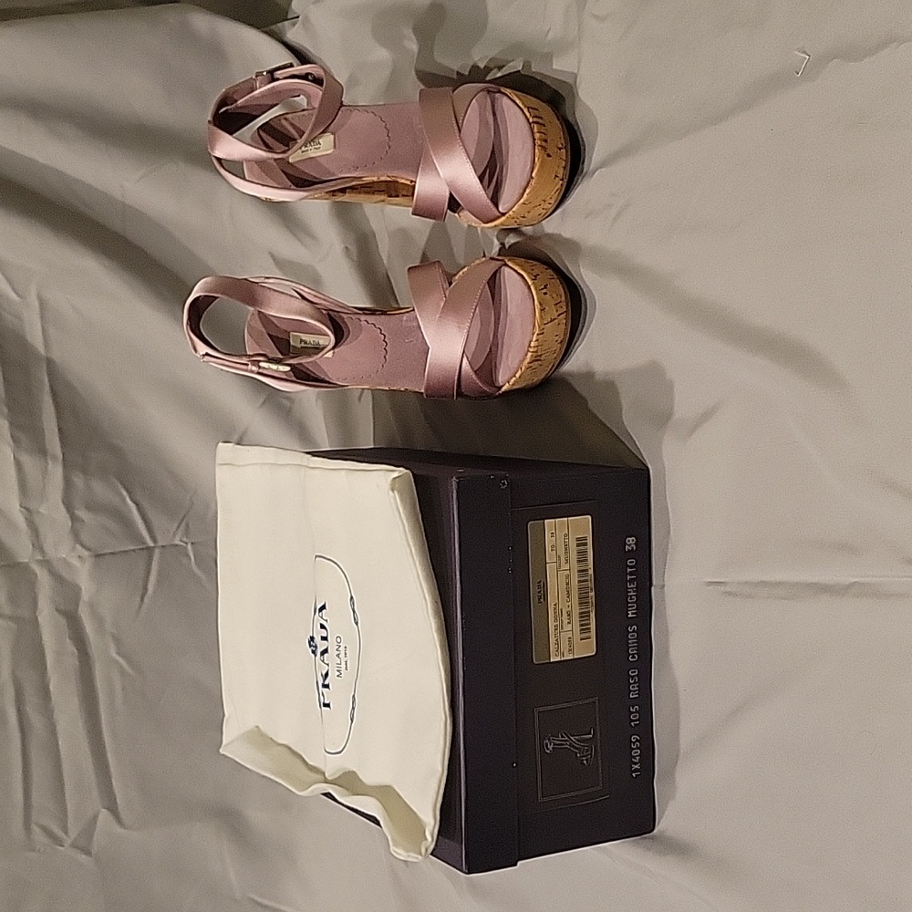 Prada Calzature Donna Purple silk women's shoes